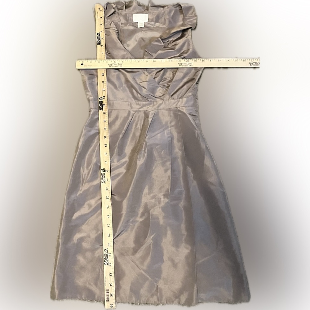 J. Crew Blakey Taffeta Fawn Color Formal Dress size 4 - Picture 7 of 14